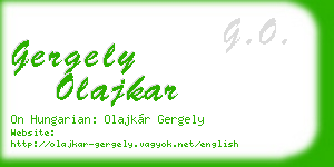gergely olajkar business card